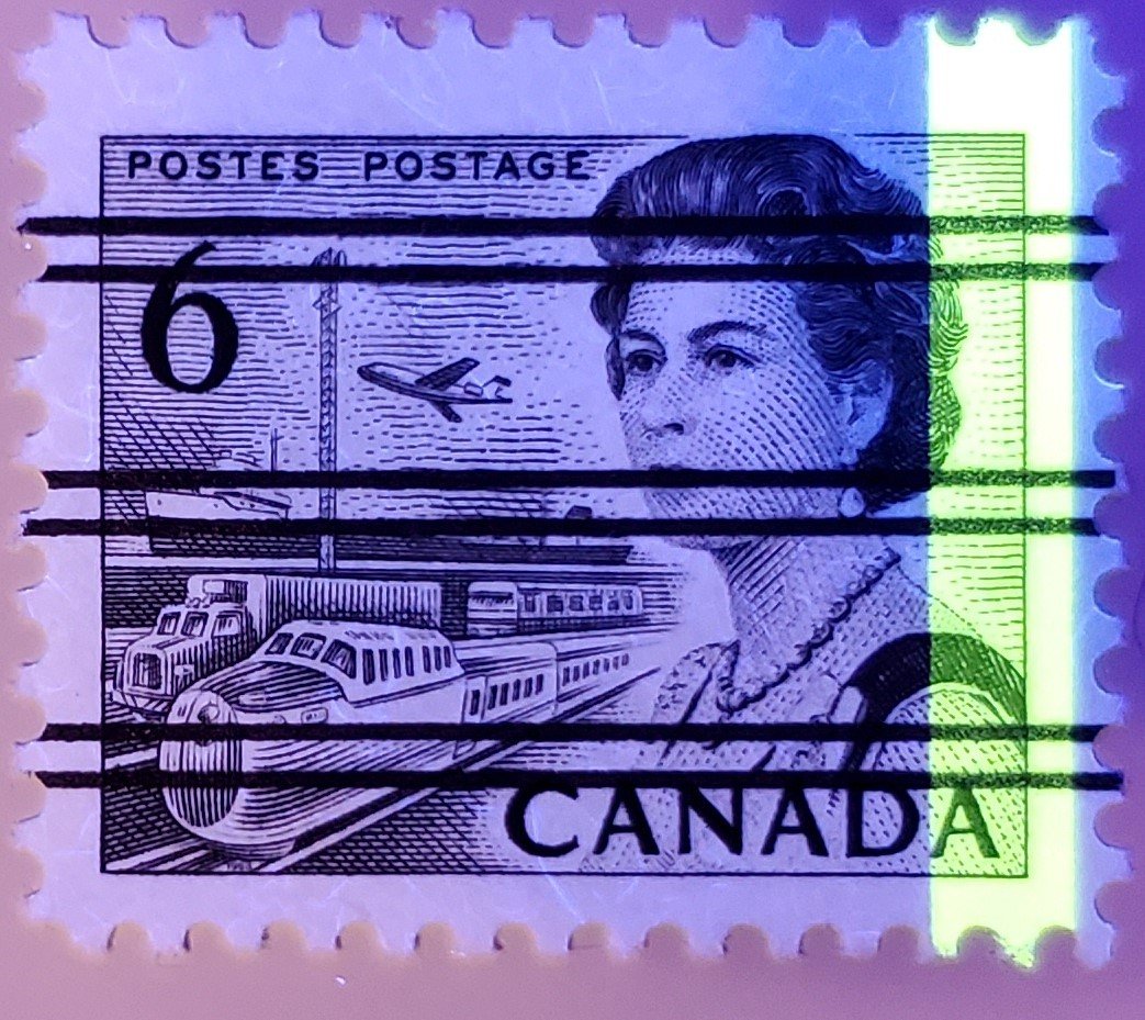 Lot 47 Canada #460fpxx 6c Black Queen Elizabeth II, 1967-1973 Centennial Issue, A VFNH Precanceled G2aC Single On LF-fl Horizontal Ribbed Paper, Die 1a, PVA Gum, Unlisted In Adminware