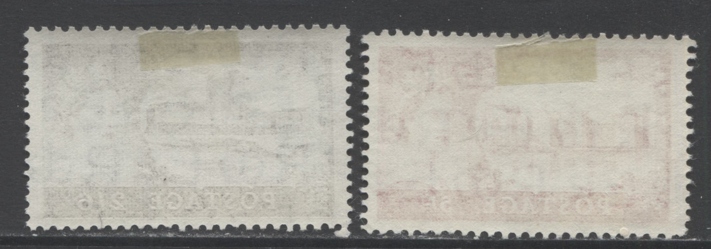 Lot 59 Great Britain SC#309-310 1955-1967 Castle Definitives, A F/VFOG Range Of Single, 2017 Scott Cat. $20 USD, Click on Listing to See ALL Pictures