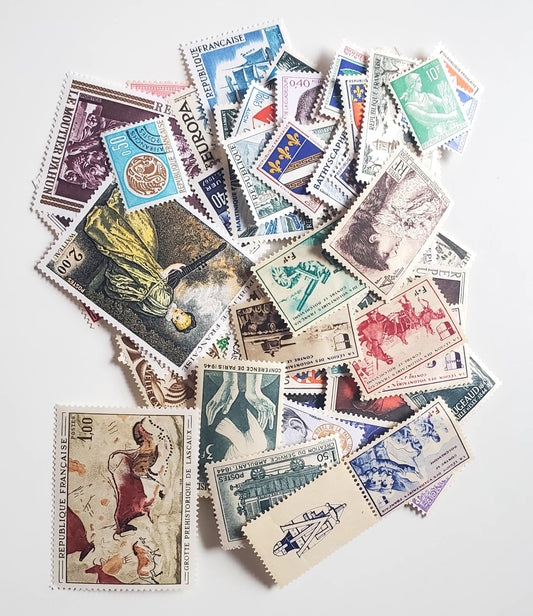 Lot 67 France 1950-1970s Commemoratives & Definitives, A F/VFNH & LH Range Of Singles, Estimated 2017 Scott Cat. $32.25 USD, Click on Listing to See ALL Pictures