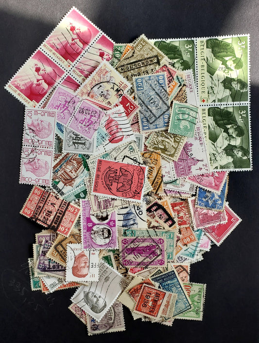 Lot 67 Belgium 1880's to 1990's Mammoth Used Accumulation, A Fine Used and VF Used Range Of Singles and a Few Blocks, Estimated 2017 Scott Cat. $250 USD, Click on Listing to See ALL Pictures