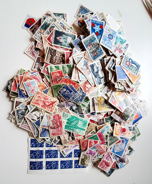 Lot 68 France 1940's-1970s Commemoratives & Definitives, A Fine/Very Fine Used Range Of Singles & Strips Of 4, Estimated 2017 Scott Cat. $232.5 USD, Click on Listing to See ALL Pictures