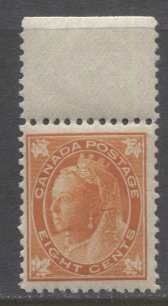 Lot 69 Canada #72 8c Orange Queen Victoria, 1897-1898 Maple Leaf Issue, A Fine NH Single