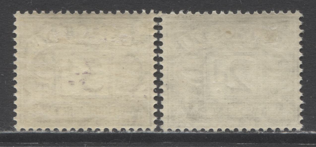 Lot 82 Great Britain SC#J28-J29 1938-1939 Postage Dues With GVI Block Watermark, A VFOG Range Of Singles, 2017 Scott Cat. $7.15 USD, Click on Listing to See ALL Pictures