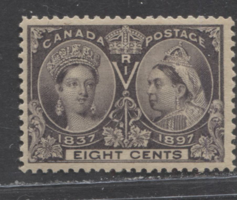 Lot 84 Canada #56 8c Blackish Violet Queen Victoria, 1897 Diamond Jubilee Issue, A Fine OG Example