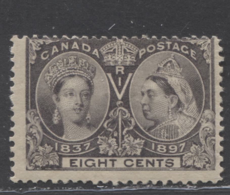 Lot 85 Canada #56 8c  Deep Greyish Violet Queen Victoria, 1897 Diamond Jubilee Issue, A Good OG Example