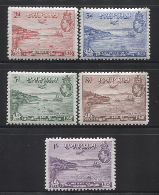 Lot 85 Australia - Papua and New Guinea SG#154-162, 208-211 1937 Coronation and 1938 Jubilee Issue, Complete Mostly VF And ALL NH Sets, SG Cat. 43.80 GBP = $74.46