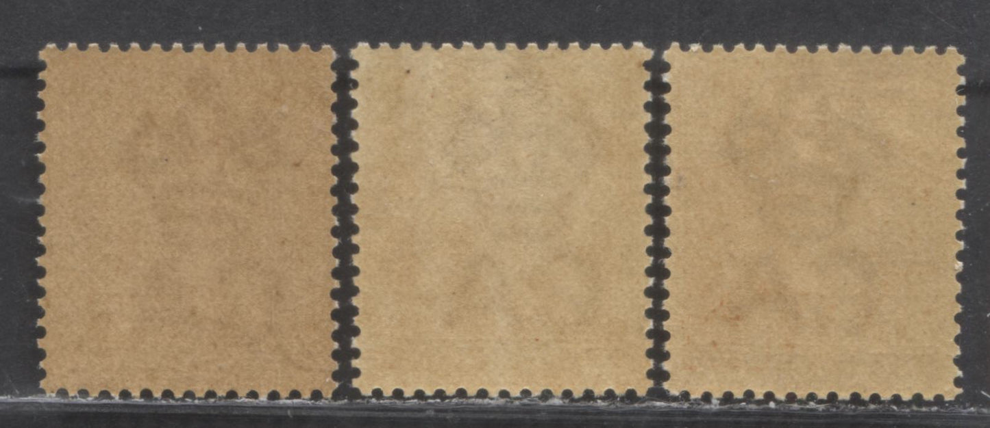 Lot 86 Lagos SC#32 1/- Orange 1884-1886 Queen Victoria Keyplate Issue, Crown CA Watermark, Different Printings, 3 VFNH Examples, Click on Listing to See ALL Pictures, Estimated Value $125 USD