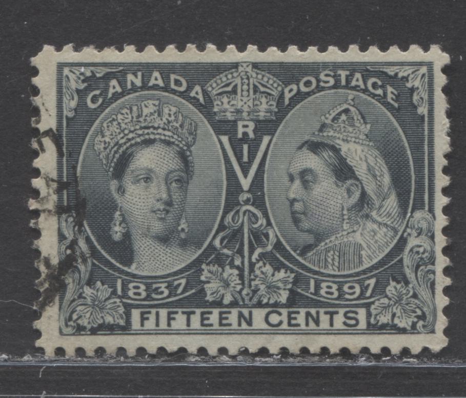 Lot 90 Canada #58 15c Steel Blue Queen Victoria, 1897 Diamond Jubilee Issue, A Fine Used Example