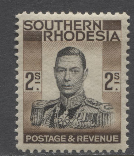 Lot 91 Southern Rhodesia SG#50, 1937 KGVI Pictorial Issue, A VFNH Single Of The 2s Value, Perf 14, SG. Cat. 29 GBP = $49.88