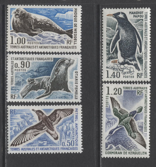 Lot 92 French Southern & Antarctic Territories SC#59-63 1976 Commemoratives, A VFNH Range Of Singles, 2017 Scott Cat. $53.25 USD, Click on Listing to See ALL Pictures