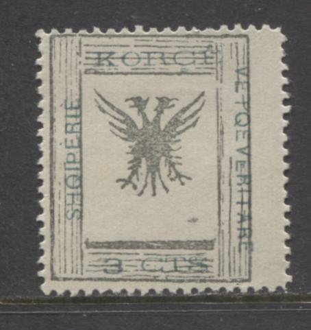 Lot 94 Albania SC#56 3c Gray Green & Green 1917 Korytsa, A VFOG Example, Click on Listing to See ALL Pictures