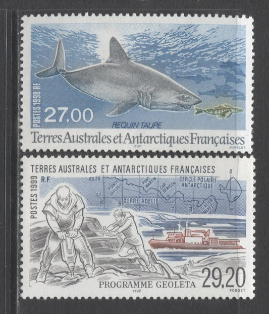 Lot 94 French Southern & Antarctic Territories SC#242/256 1998-1999 Commemoratives, A VFNH Range Of Singles, 2017 Scott Cat. $24 USD, Click on Listing to See ALL Pictures