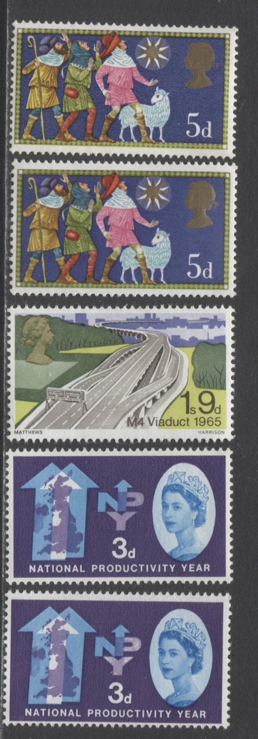 Lot 94 Great Britain SC#388/606 1962-1970 Unlisted Commemorative Varieties, A VFOG/NH Range Of Singles, 2017 Scott Cat. $5 USD, Click on Listing to See ALL Pictures