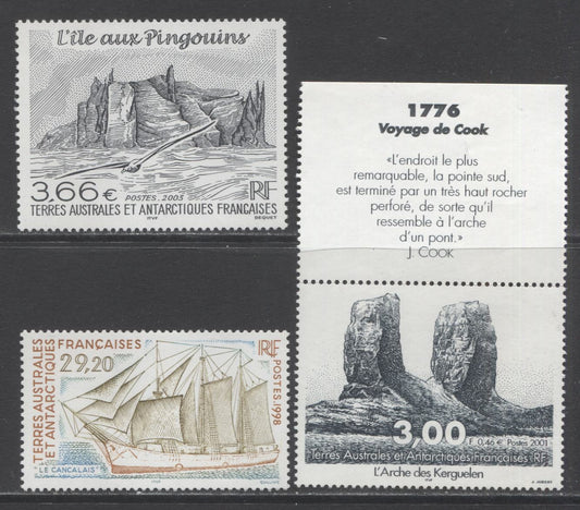 Lot 95 French Southern & Antarctic Territories SC#243/324 1998-2003 Commemoratives, A VFNH Range Of Singles, 2017 Scott Cat. $25 USD, Click on Listing to See ALL Pictures