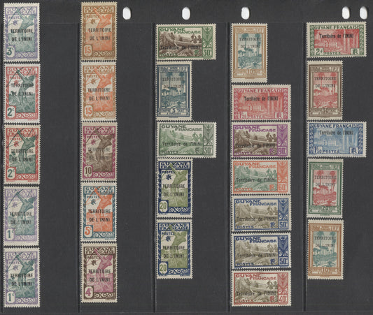Lot 96 Inini SC#1/J4 1932-1940 Definitives & Postage Dues, A F/VFOG Range Of Singles, 2017 Scott Cat. $19.45 USD, Click on Listing to See ALL Pictures
