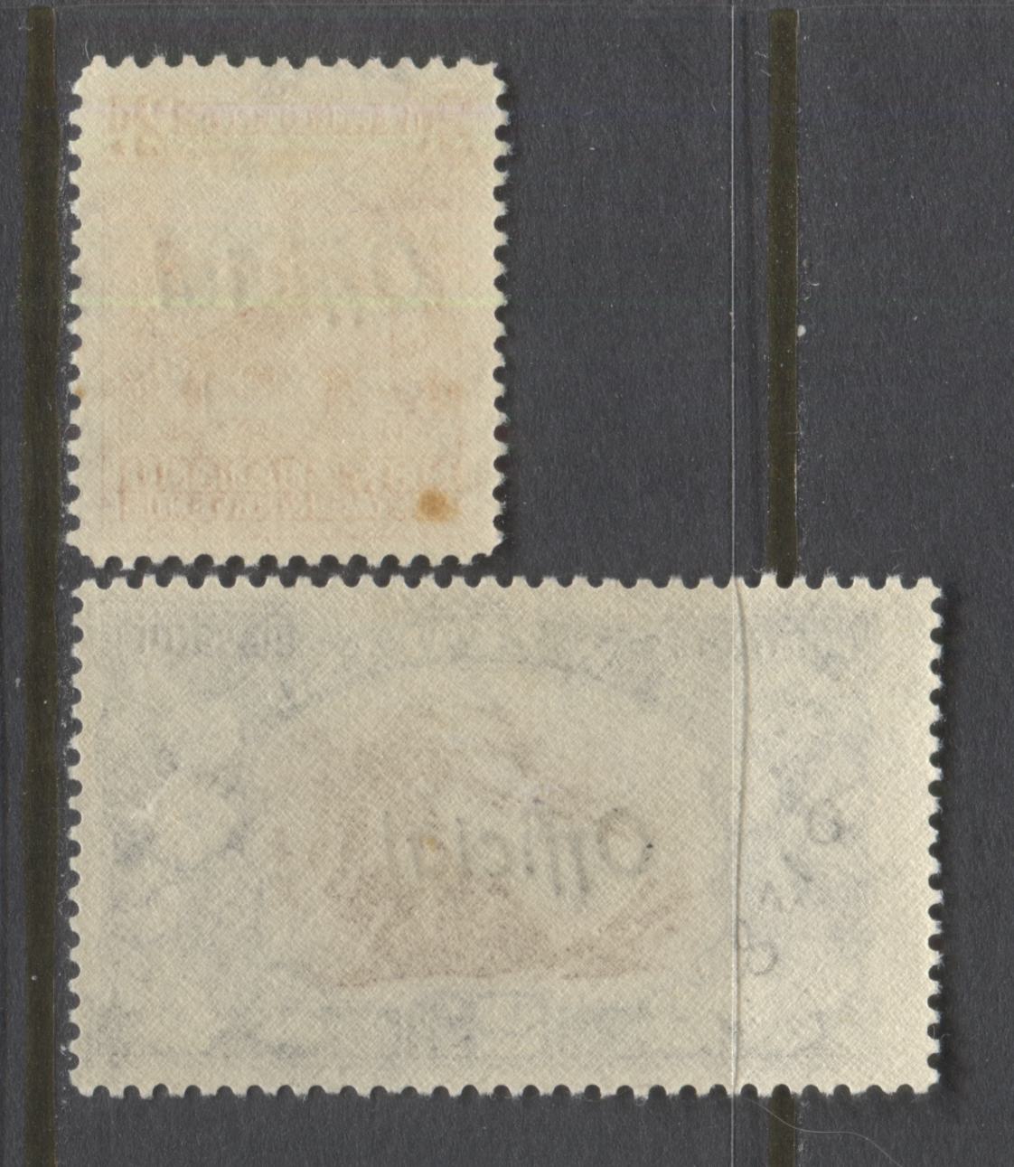 Lot 96 New Zealand SG#O123c, O124a 1936-1961 Pictorial Issue With Official Overprint, A Partial Fine NH and VFNH Set. Mult NZ + Star Wmk, Perf 14, SG. Cat. 79 GBP = $135.88