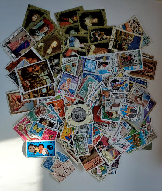 Lot 98 Chad 1859-1990s Commemoratives & Definitives, A F/VF OG, NH & Used Range Of 215 Singles & Strip Of 3, 2017 Scott Cat. $53.75 USD, Click on Listing to See ALL Pictures