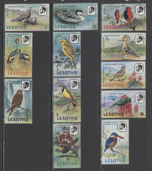Lot 98 Lesotho SC#321-332  Birds Issue, A VFNH Range Of Singles, 2017 Scott Cat. $10.65 USD, Click on Listing to See ALL Pictures