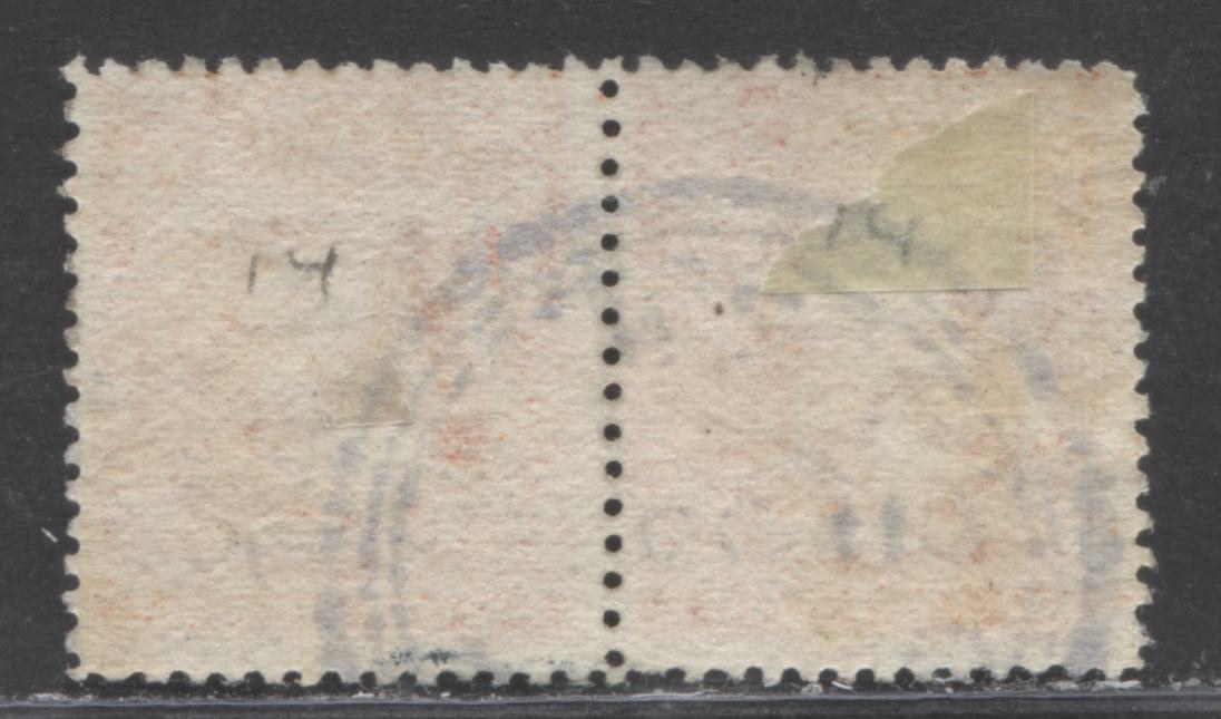 Lot 98 New Zealand SC#134a 4d Orange, Perf 14 1909-1916 King Edward VII Definitive Issue, A Fine Used Pair, 2022 Scott Classic Cat. $36 USD, Click on Listing to See ALL Pictures