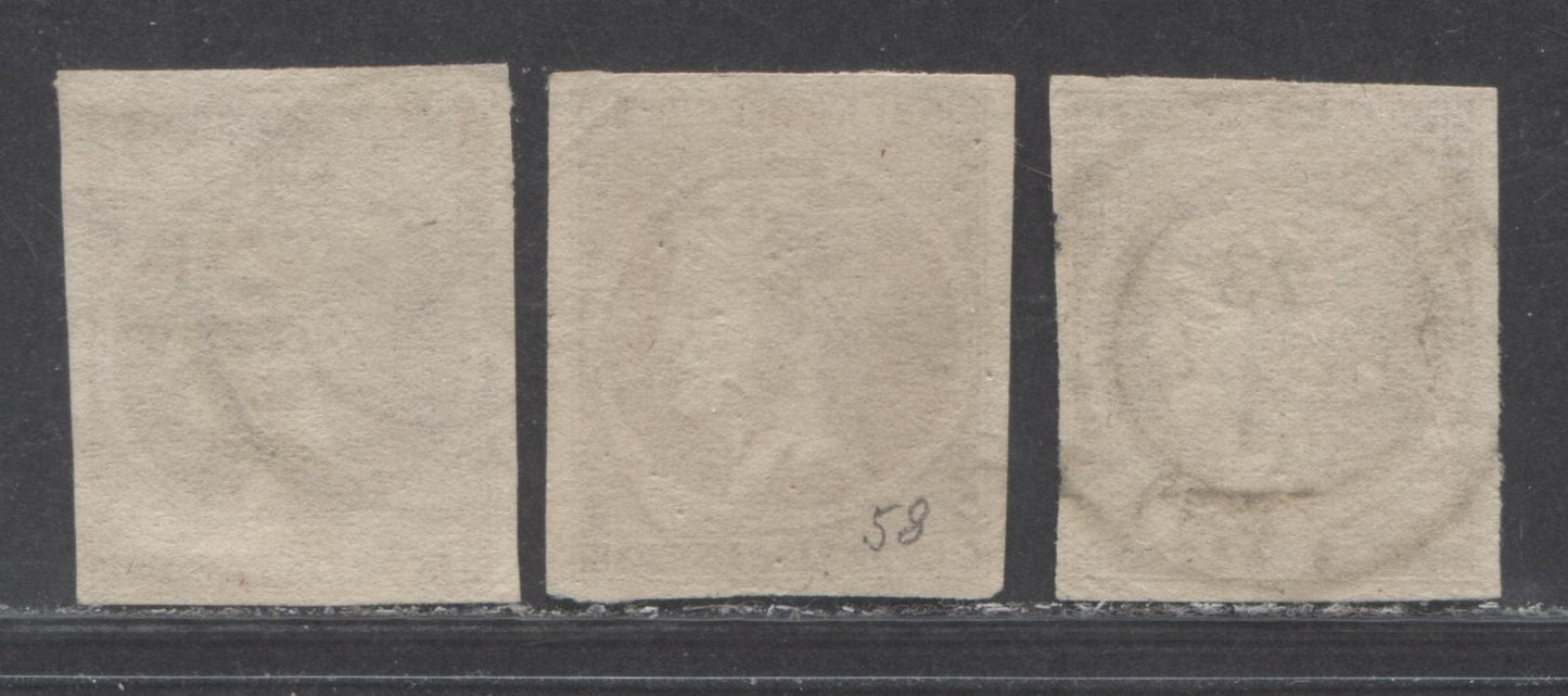 Lot 98 Greece SC#56b 20l Deep Carmine On Cream Paper, No Control Number 1880-1886 Large Hermes Head Issue, 1884 & 1887 CDS Cancel, 3 Fine Used Examples, Click on Listing to See ALL Pictures, Estimated Value $25 USD