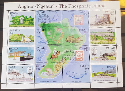 Lot 9 Palau SC#263 30c Multicolored 1991 Anguar Issue, A VFNH Example, Click on Listing to See ALL Pictures, 2017 Scott Cat.  $10 USD