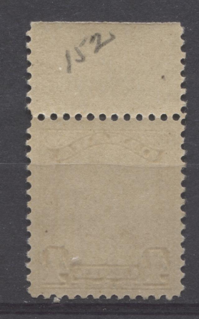 Canada #152 (SG#278) 4c Yellowish Olive Bistre King George V 1928 Scroll Issue VF-75 LH Brixton Chrome 