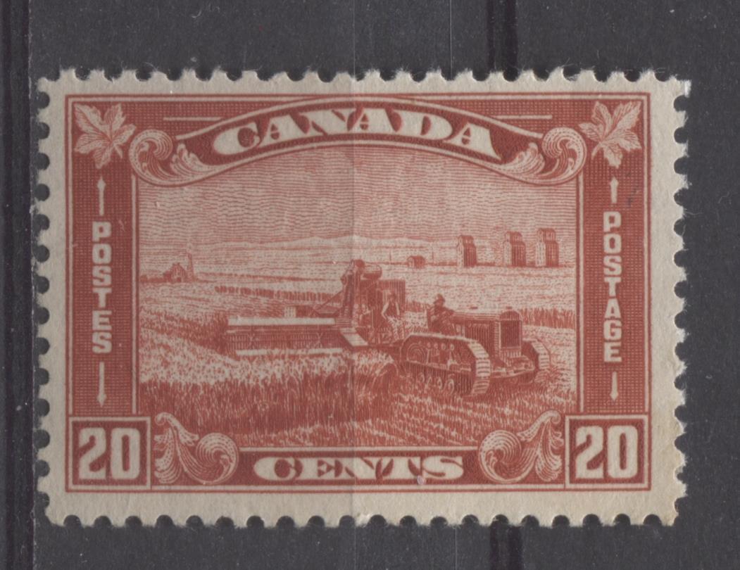 Canada #175 (SG#301) 20c Deep Indian Red Harvesting Wheat 1930-35 Arch Issue F-70 OG Brixton Chrome 