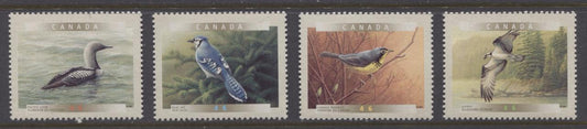 Canada #1839-1842 (SG#1974-1977) 2000 Birds of Canada Set of 4 Singles NF/DF Paper - VF-84 NH Brixton Chrome 