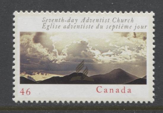 Canada #1858 (SG#2005) 46c Seventh Day Adventist Church NF/NF Paper - VF-84 NH Brixton Chrome 