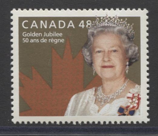 Canada #1932 (SG#2115) 48c Queen Elizabeth II Golden Jubilee Issue NF/DF Paper VF-80 NH Brixton Chrome 