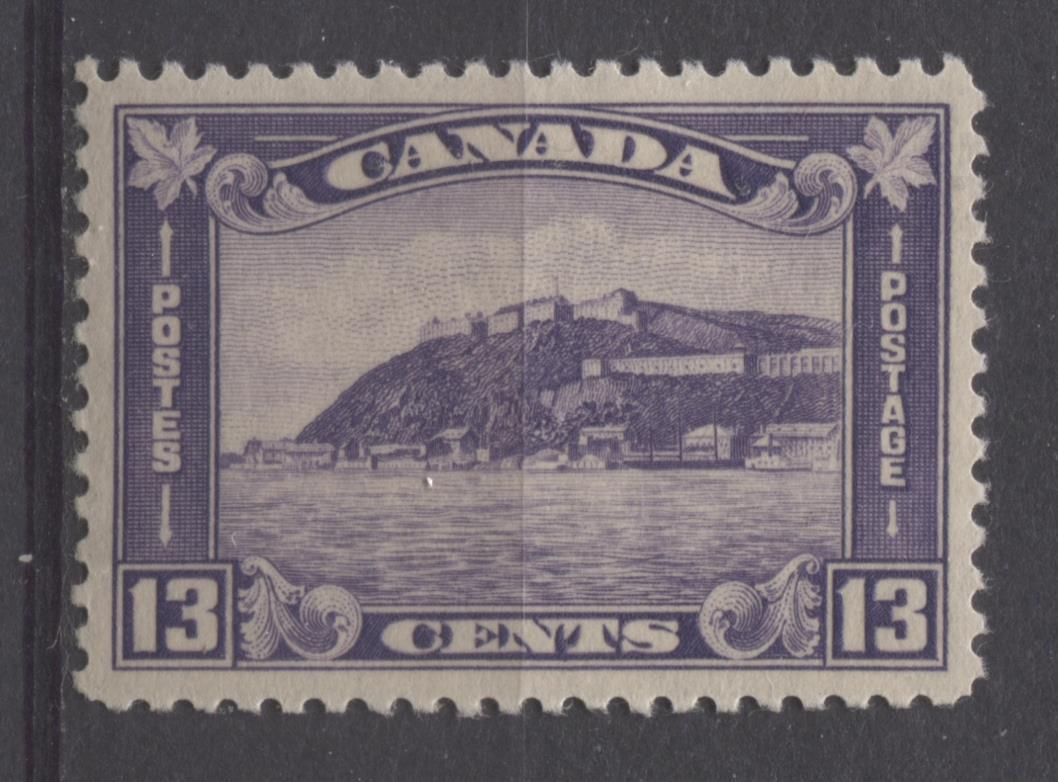 Canada #201 (SG#325) 13c Deep Reddish Violet 1932-35 Medallion Issue Brownish Gum XF-94 LH Brixton Chrome 