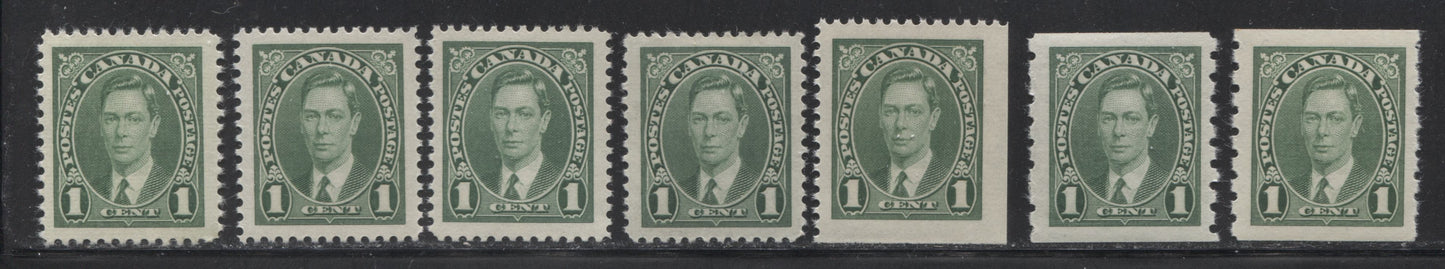 Canada #231/240 1937-1942 Mufti Issue - Specialized Group of 27 Low Value Stamps From the Set Brixton Chrome 
