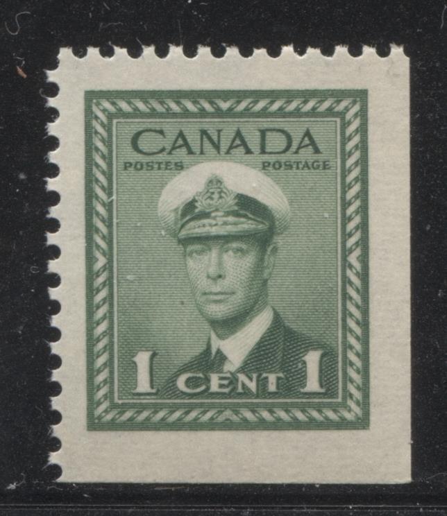 Canada #249as (SG#375) 1c Green King George VI 1942-49 War Issue Booklet Single VF-80 NH Brixton Chrome 