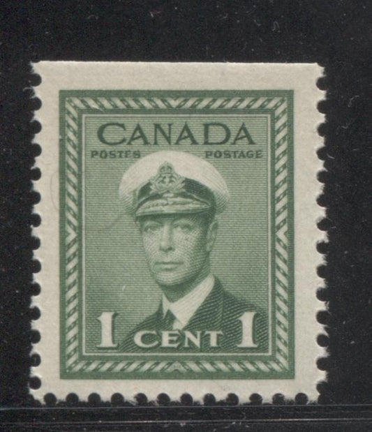 Canada #249as (SG#375) 1c Green King George VI 1942-49 War Issue Booklet Single VF-80 NH Brixton Chrome 