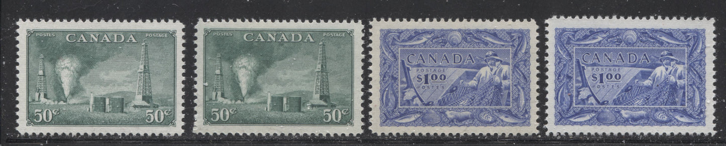 Canada #284/310 & O12/O29 1950-1953 Postes-Postage Issue - Specialized Lot of 57 VF NH Stamps Brixton Chrome 