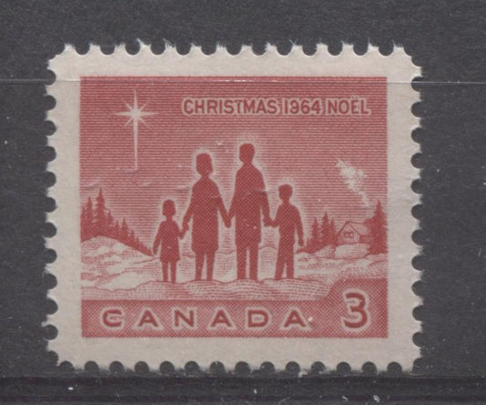 Canada #434 (SG#560) 3c Bright Red Star Of Bethlehem 1964 Christmas Issue VF 84 NH Brixton Chrome 