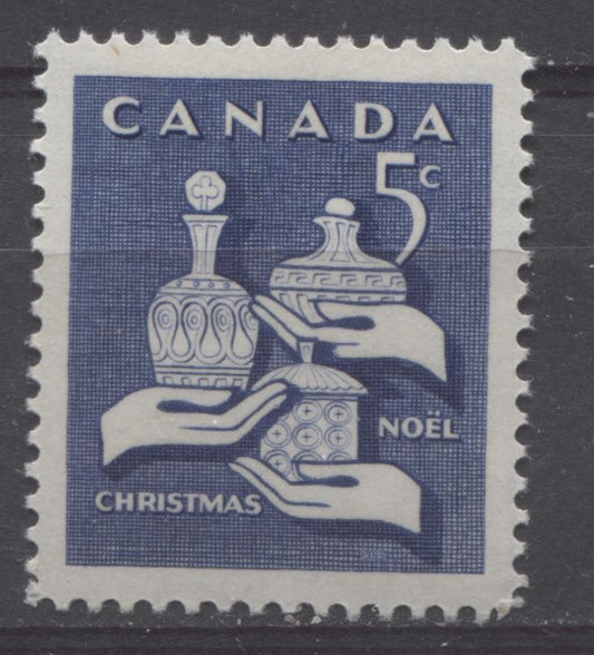 Canada #444 (SG#569) 5c Violet Blue Gifts From Wise Men 1965 Christmas Issue DF Paper VF 84 NH Brixton Chrome 