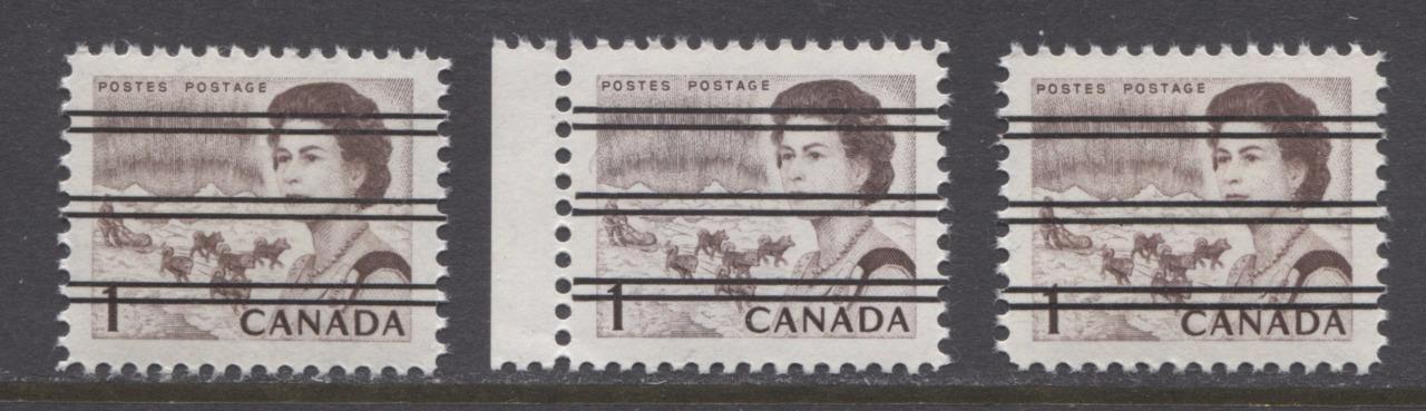 Canada #454xx (SG#579) 1c Violet Brown Centennial DFGW Paper Smooth Dextrine Gum Precancel VF-84 NH Brixton Chrome 