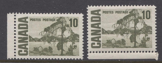 Canada #462 (SG#585) 10c Jack Pine 1967-73 Centennial Issue 2 Different Shades & Papers VF-80 NH Brixton Chrome 