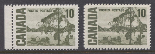 Canada #462 (SG#585) 10c Olive Green 1967-73 Centennial Issue 2 Different Papers VF-75 NH Brixton Chrome 