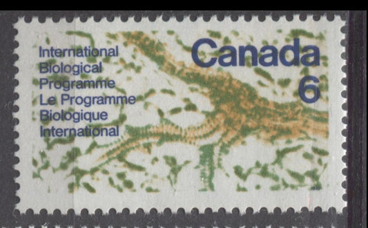 Canada #507 (SG#649) 6c Multicoloured 1970 International Biological Programme DF Paper VF 75/80 NH Brixton Chrome 