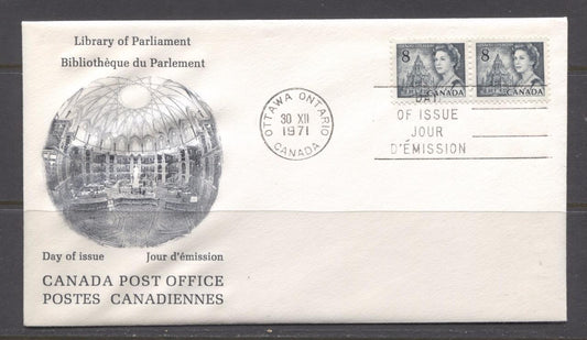 Canada #544 (SG#610) 1971 8c Slate Centennial Issue Rose CPC First Day Cover SUP-98 Brixton Chrome 