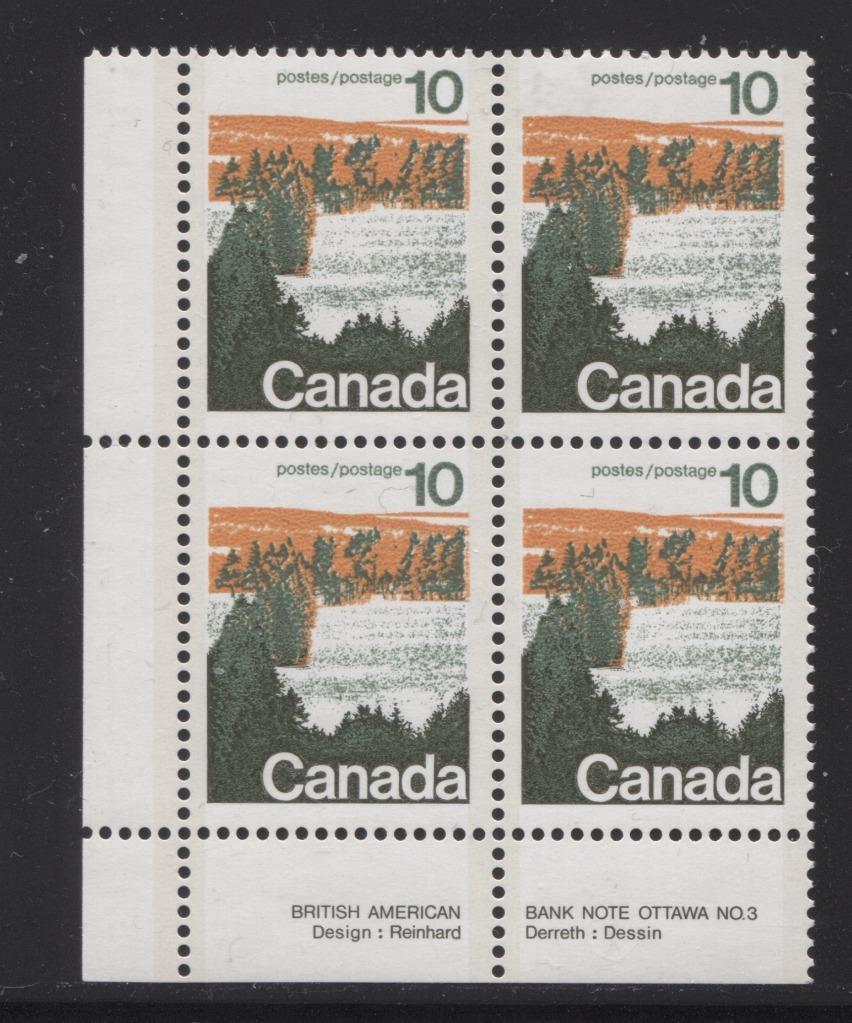 Canada #594aii (SG#702b) 10c Forest 1972-1978 Caricature Issue Type 2, Perf. 13.3, GT-2 OP-2 Paper Type 2 Plate 3 LL VF-75 NH Brixton Chrome 