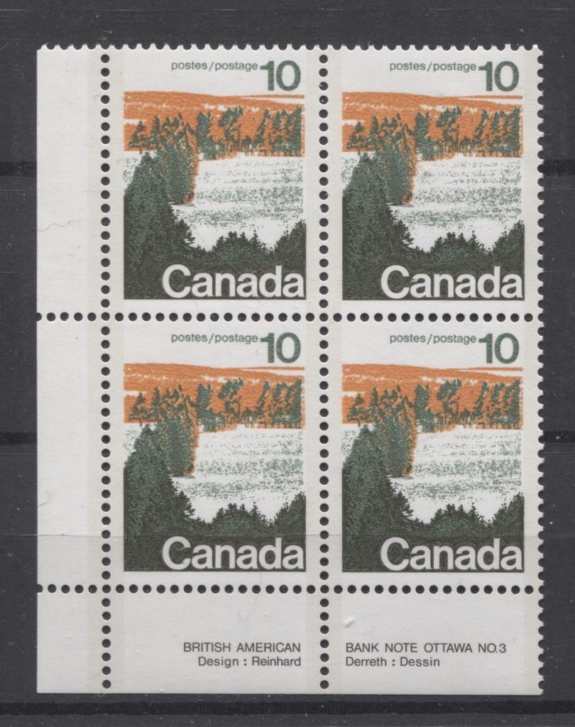 Canada #594aii (SG#702b) 10c Forest 1972-1978 Caricature Issue Type 2, Perf. 13.3, GT-2 OP-2 Paper Type 2 Plate 3 LL VF-80 NH Brixton Chrome 