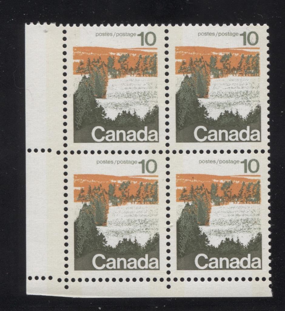 Canada #594iii (SG#702p) 10c Forest 1972-1978 Caricature Issue Type 1, W2B Tag, Paper Type 12 Blank LL VF-84 NH Brixton Chrome 