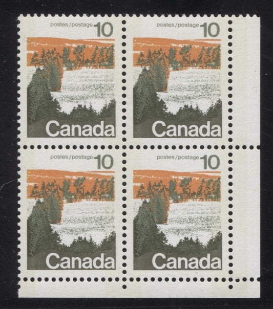 Canada #594iii (SG#702p) 10c Forest 1972-1978 Caricature Issue Type 1, W2B Tag, Paper Type 5 Blank LR VF-84 NH Brixton Chrome 