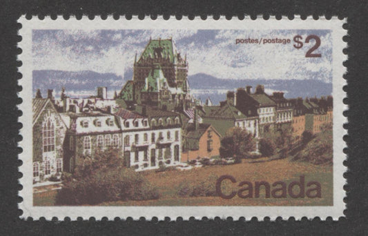 Canada #601 (SG#708) $2 Quebec 1972-1978 Caricature Issue Paper Type 6 VF-79 NH Brixton Chrome 