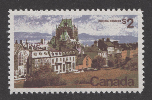 Canada #601 (SG#708) $2 Quebec 1972-1978 Caricature Issue Paper Type 8 VF-79 NH Brixton Chrome 