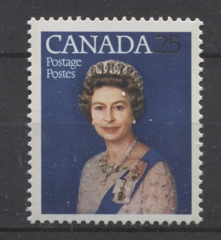 Canada #704 (SG#855) 25c Multicoloured Queen Elizabeth II 1977 Silver Jubilee Issue Paper Type 2 F-70 NH Brixton Chrome 