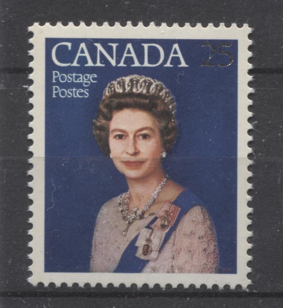 Canada #704ii (SG#855) 25c Multicoloured Queen Elizabeth II 1977 Silver Jubilee Issue Paper Type 2 VF-80 NH Brixton Chrome 